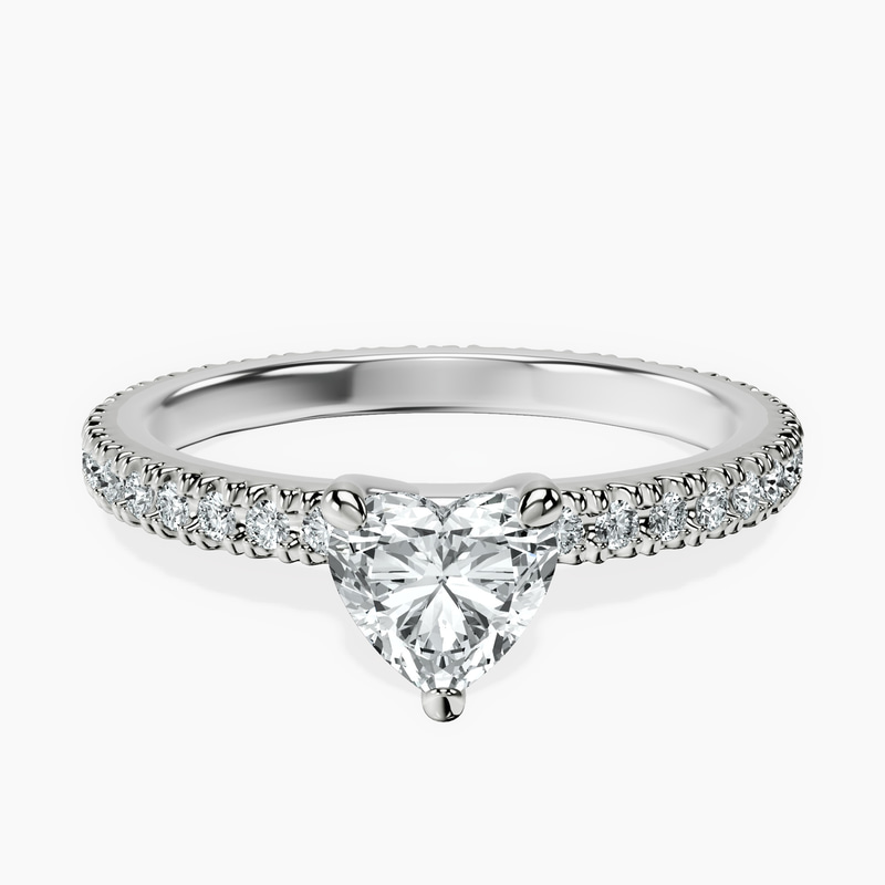 10kt White Gold Claire Full Eternity Lab Diamond Ring front image