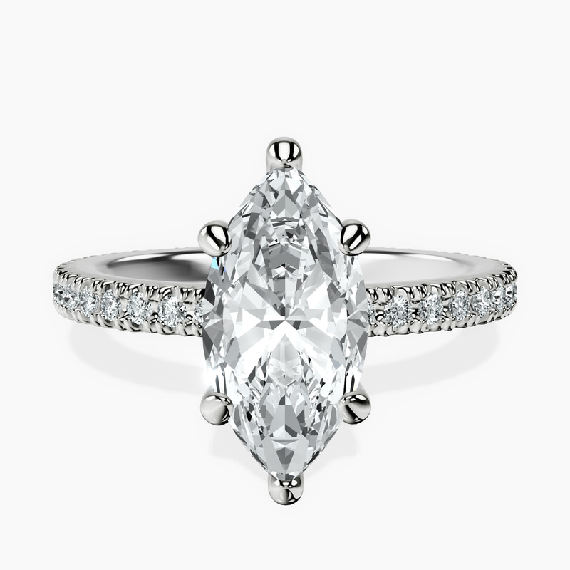 Claire Full Eternity Lab Diamond Ring front view