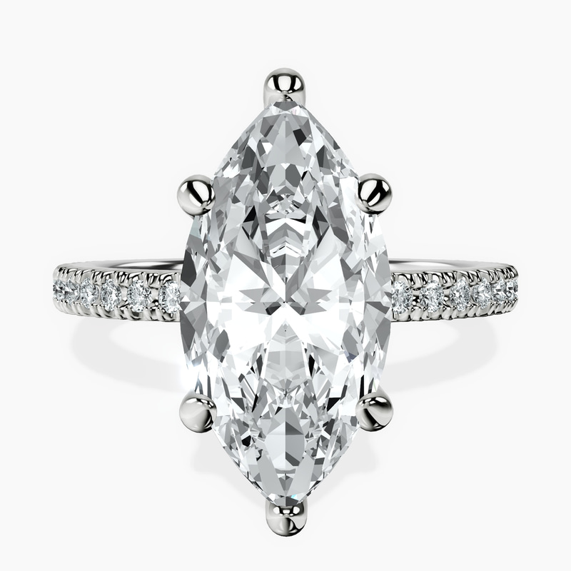 Platinum Claire Full Eternity Lab Diamond Ring front image