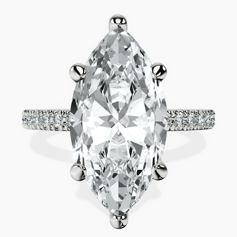 Platinum Claire Full Eternity Lab Diamond Ring front image