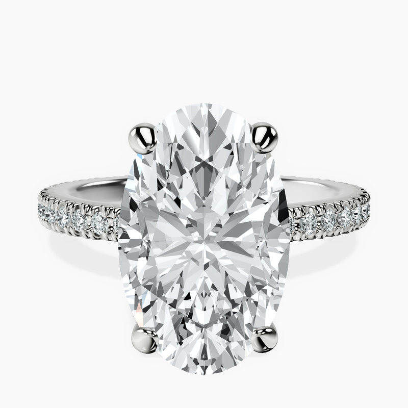 Platinum Claire Full Eternity Lab Diamond Ring front image
