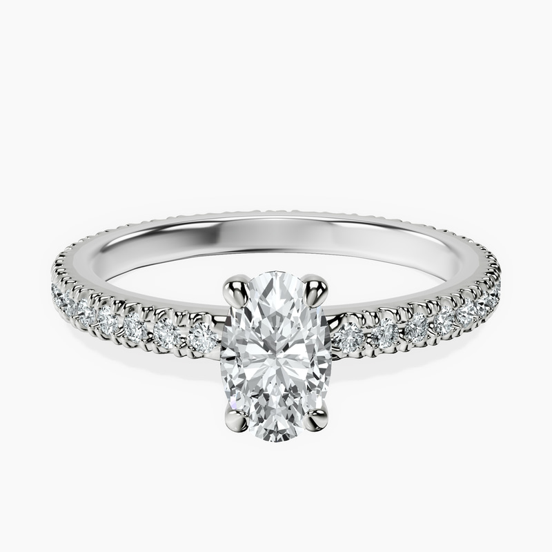 14kt White Gold Claire Full Eternity Lab Diamond Ring front image