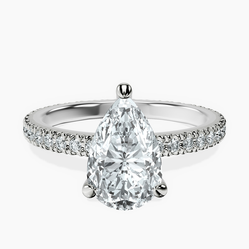 Claire Full Eternity Lab Diamond Ring front view