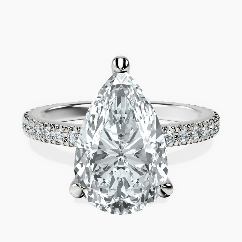 14kt White Gold Claire Full Eternity Lab Diamond Ring front image