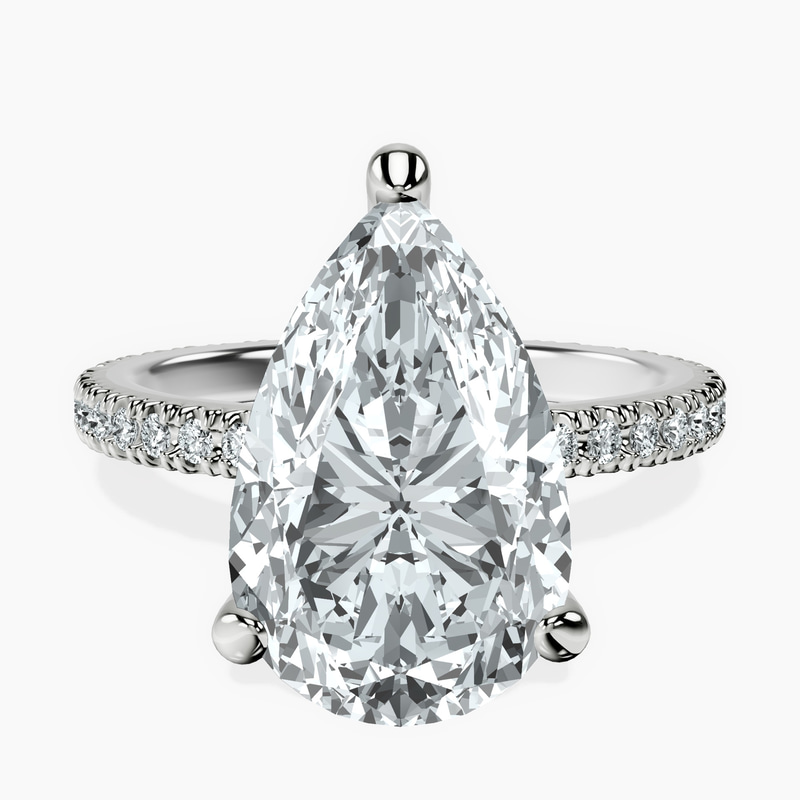 Platinum Claire Full Eternity Lab Diamond Ring front image