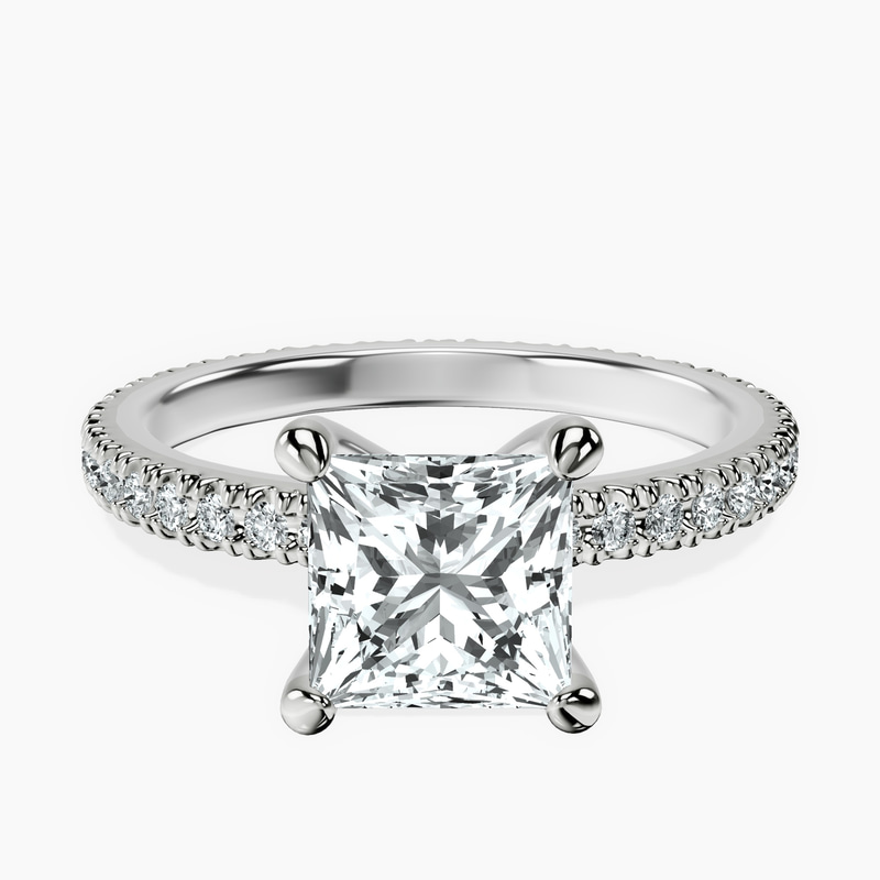 Claire Full Eternity Lab Diamond Ring front view