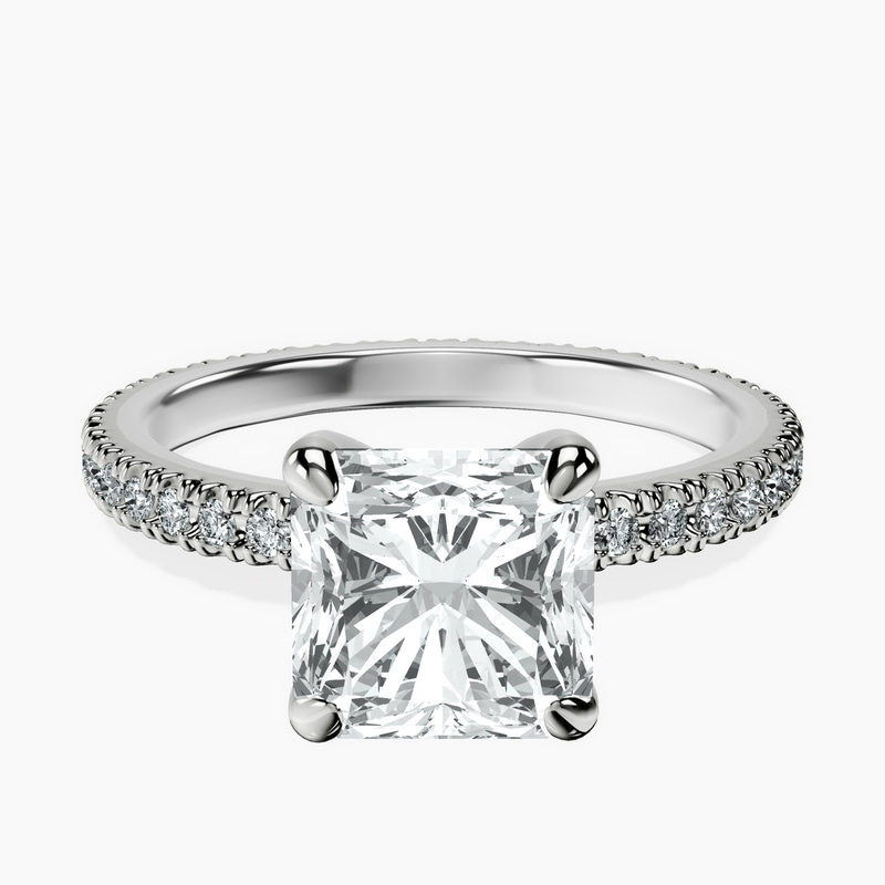10kt White Gold Claire Full Eternity Lab Diamond Ring front image
