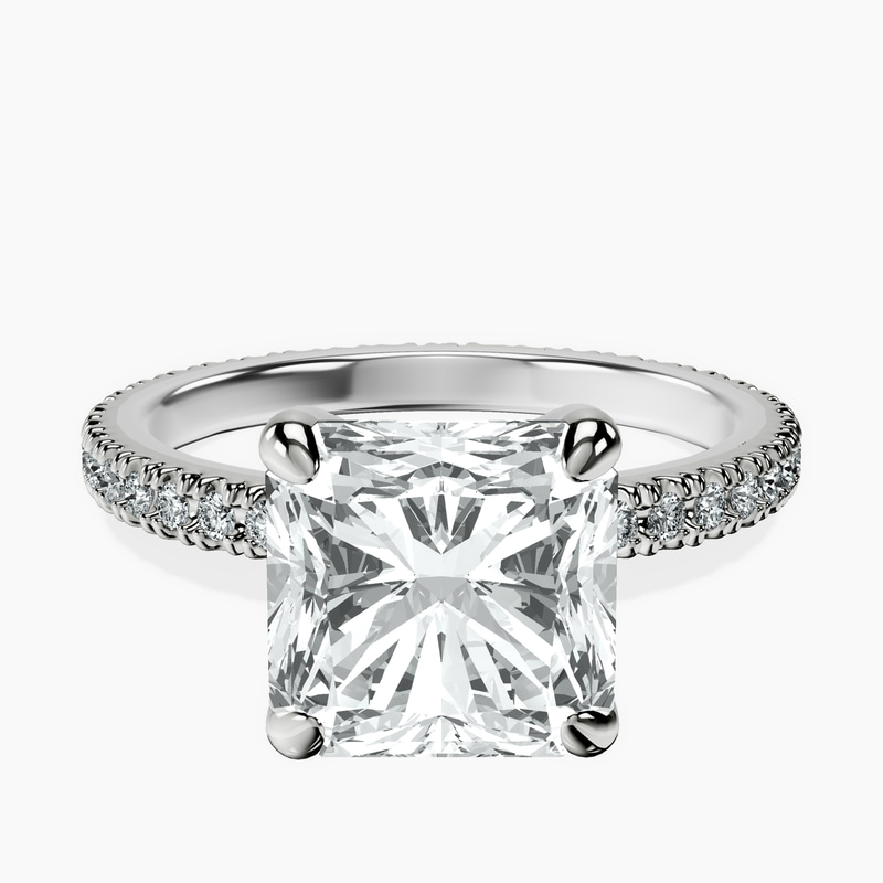 18kt White Gold Claire Full Eternity Lab Diamond Ring front image