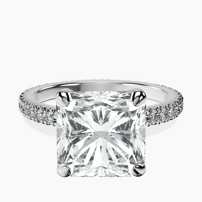 Platinum Claire Full Eternity Lab Diamond Ring front image