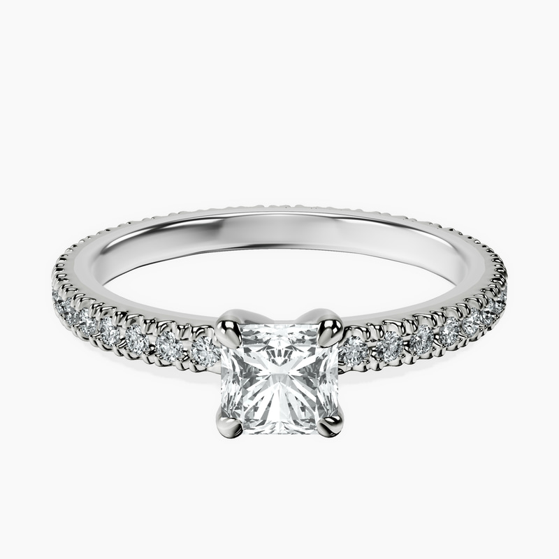 10kt White Gold Claire Full Eternity Lab Diamond Ring front image