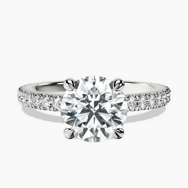 Claire Full Eternity Lab Diamond Ring front view