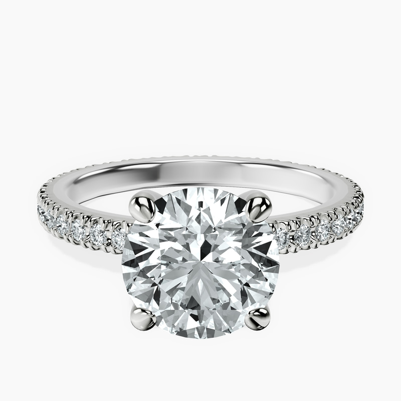 14kt White Gold Claire Full Eternity Lab Diamond Ring front image