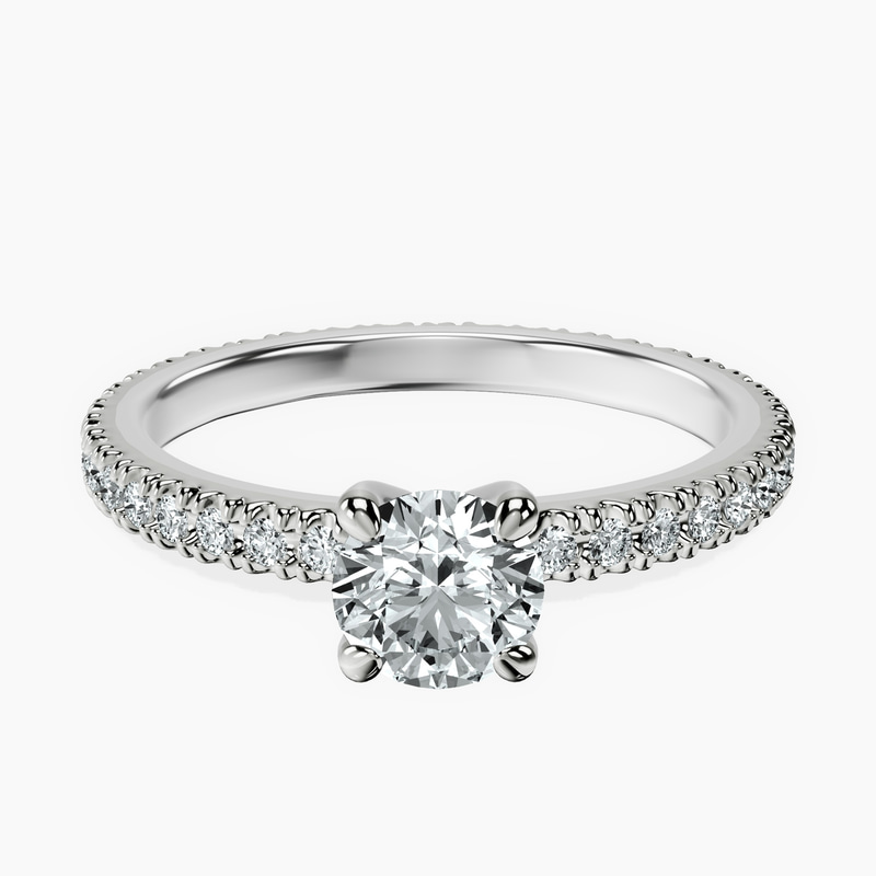 Platinum Claire Full Eternity Lab Diamond Ring front image