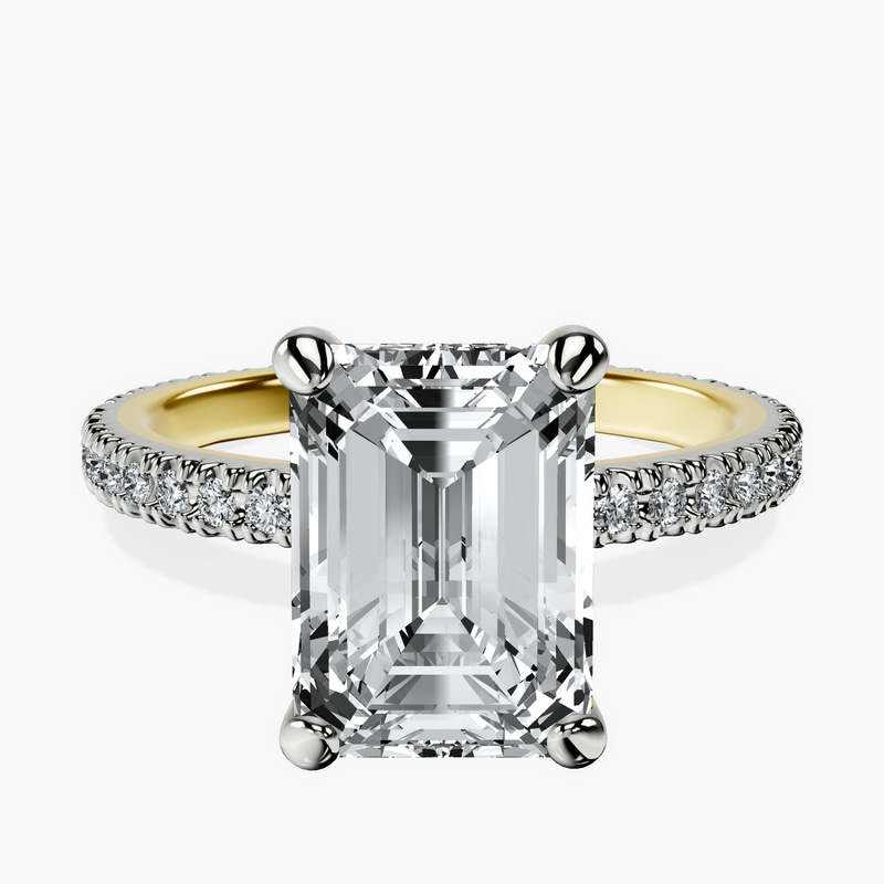 18kt Yellow Gold Claire Full Eternity Lab Diamond Ring front image