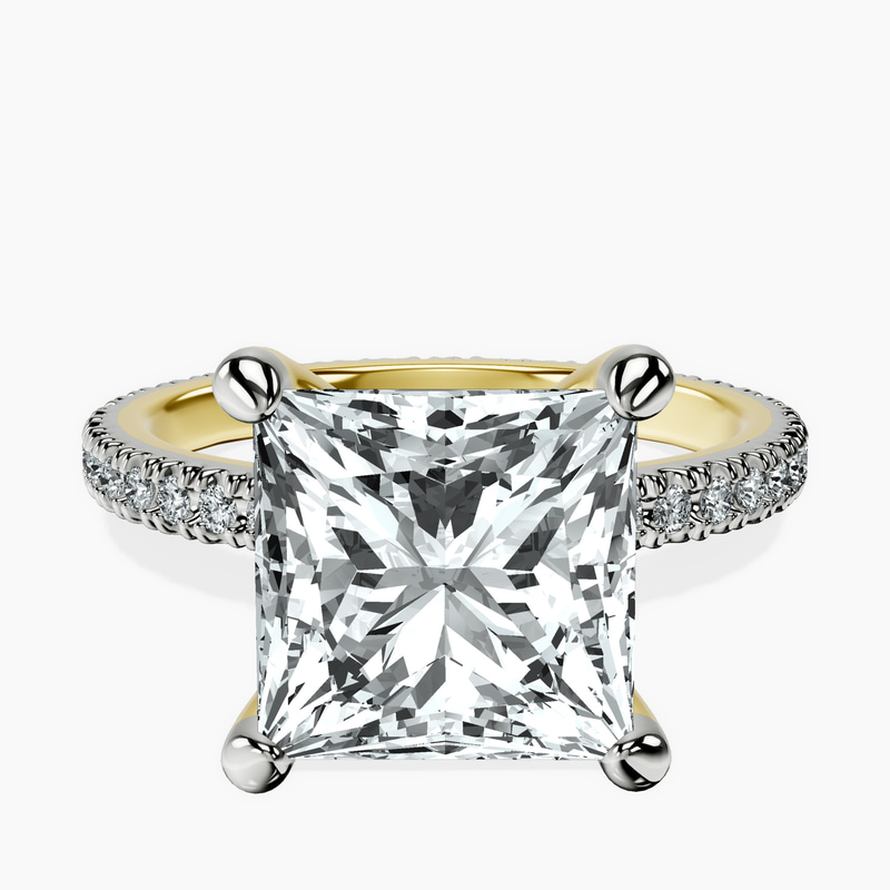 18kt Yellow Gold Claire Full Eternity Lab Diamond Ring front image