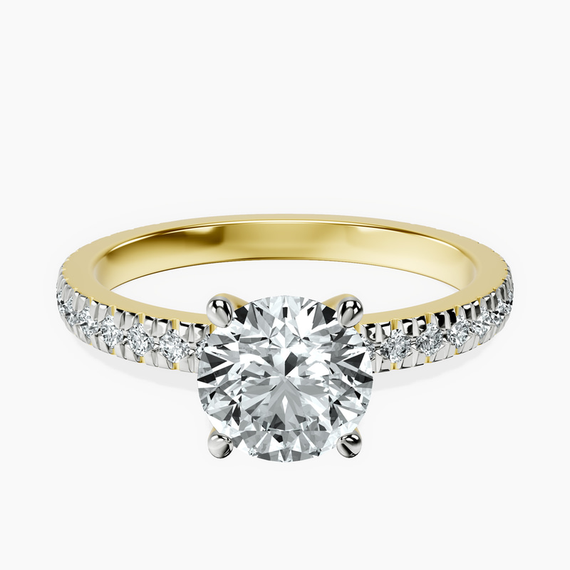 1.41 ct. round Emily Eternity Ring in 18kt yellow gold rtr top