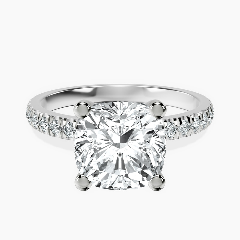 Platinum Venetia Half Eternity Lab Diamond Ring front image
