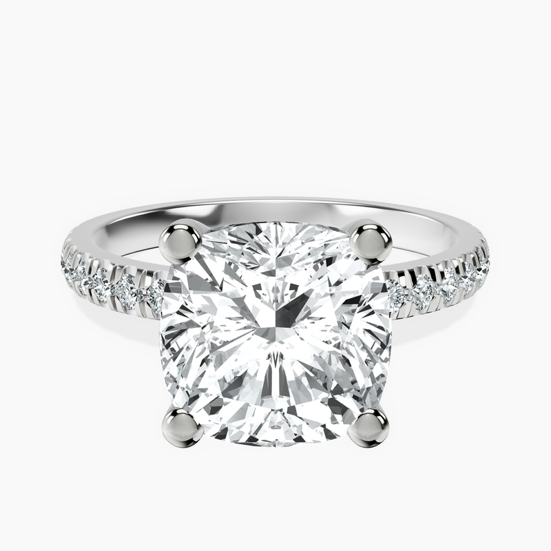 Platinum Venetia Half Eternity Lab Diamond Ring front image