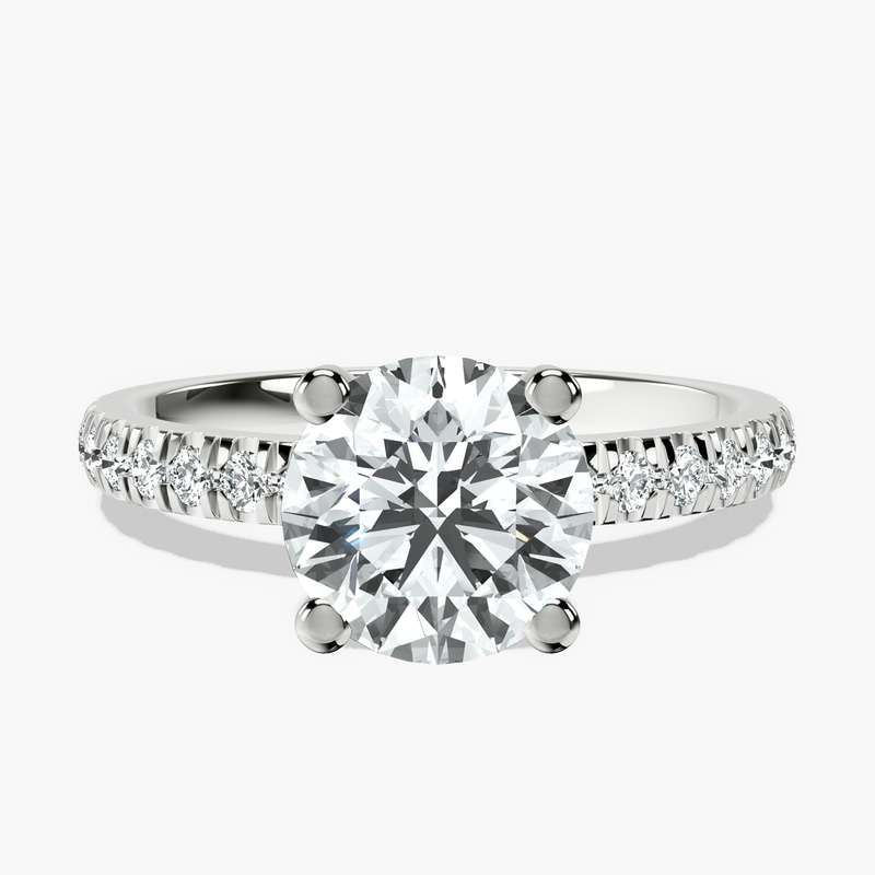 Venetia Half Eternity Lab Diamond Ring front view