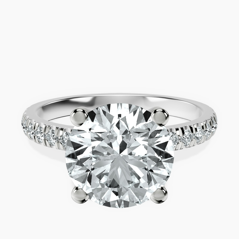 Platinum Venetia Half Eternity Lab Diamond Ring front image
