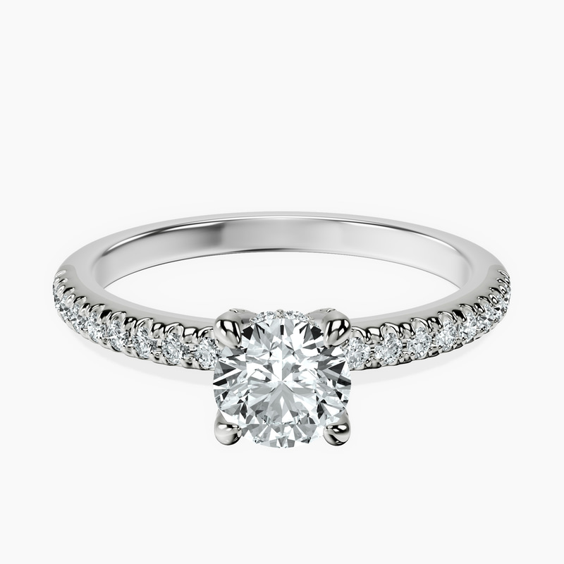 10kt White Gold Serena Eternity Lab Diamond Ring front image