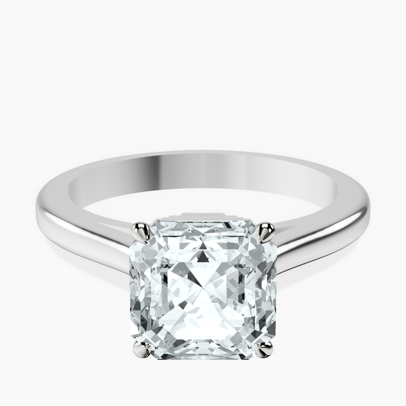 10kt White Gold Siran Secret Halo Lab Diamond Ring front image