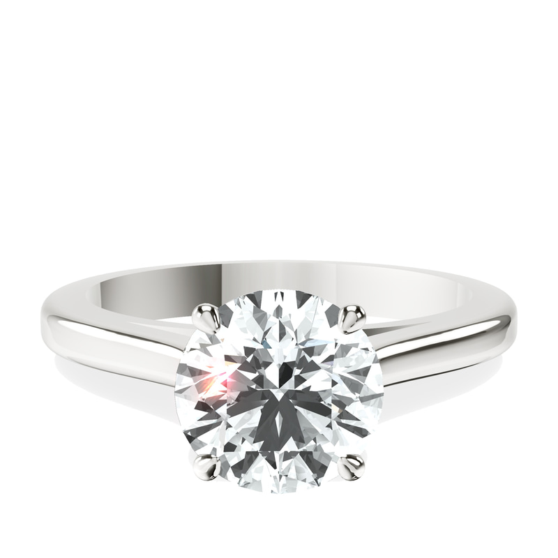 Siran Secret Halo Lab Diamond Ring front view