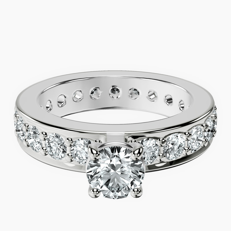 10kt White Gold Madeline Full Eternity Lab Diamond Ring front image