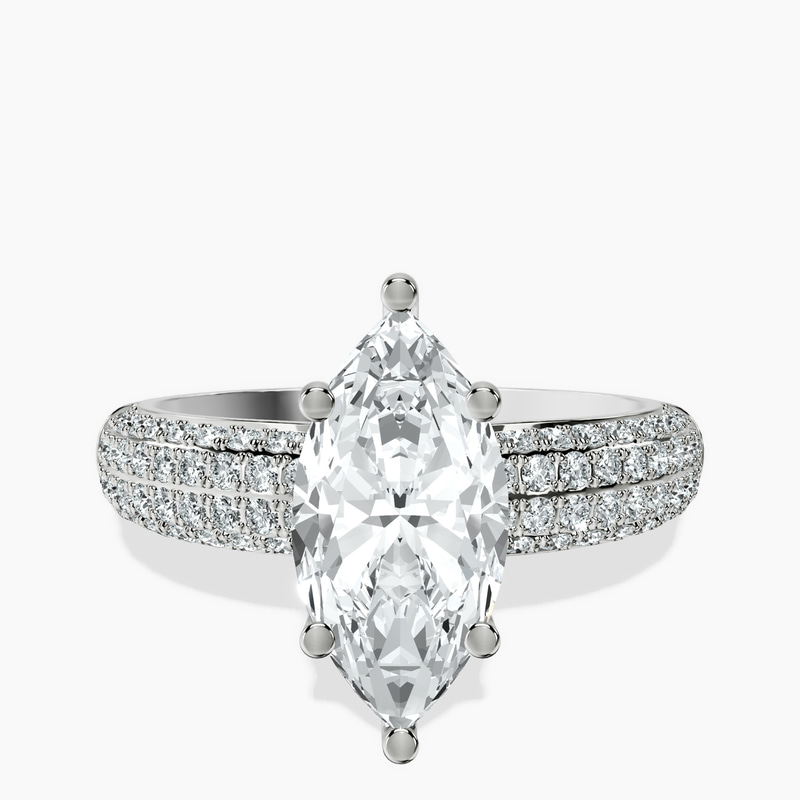1.39 ct. marquise Amira Luxe Ring in 10kt white gold rtr top