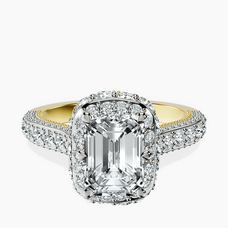 10kt Yellow Gold Luxoré Vintage Allure Lab Diamond Ring front image