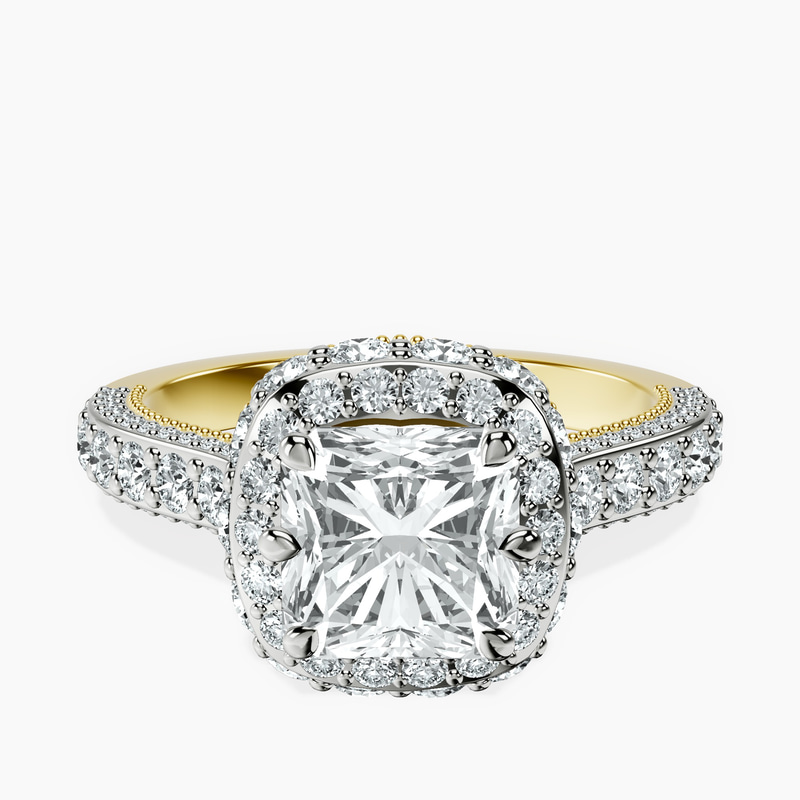 18kt Yellow Gold Luxoré Vintage Allure Lab Diamond Ring front image