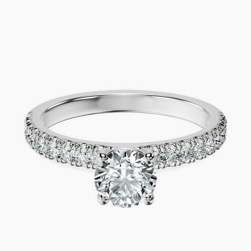 Platinum Nomi Classic Eternity Lab Diamond Ring front image