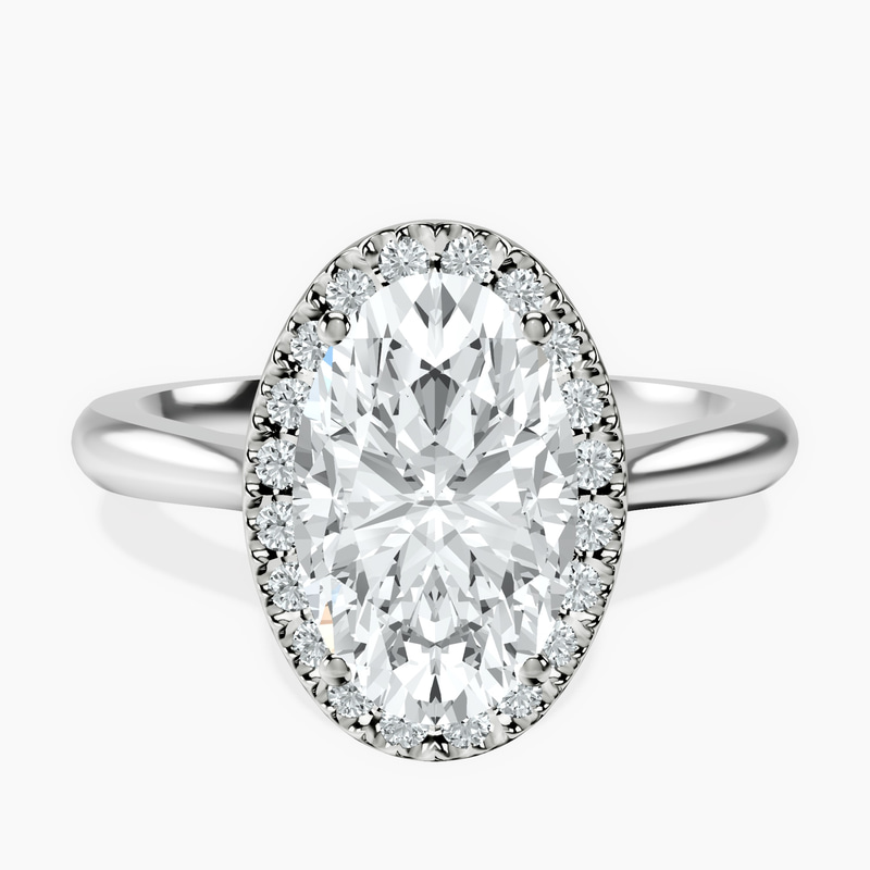 2.99 ct. oval Harriet Ring in 14kt white gold rtr top