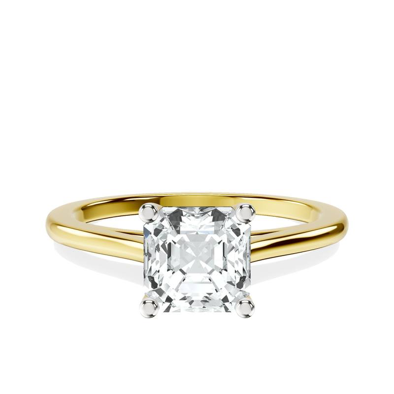 Teagan Solitaire 1.5mm Lab Diamond Ring front view