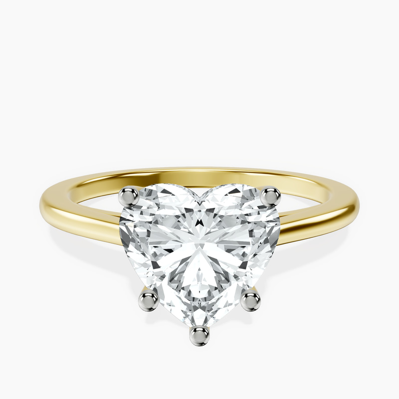 Teagan Solitaire 1.5mm Lab Diamond Ring front view