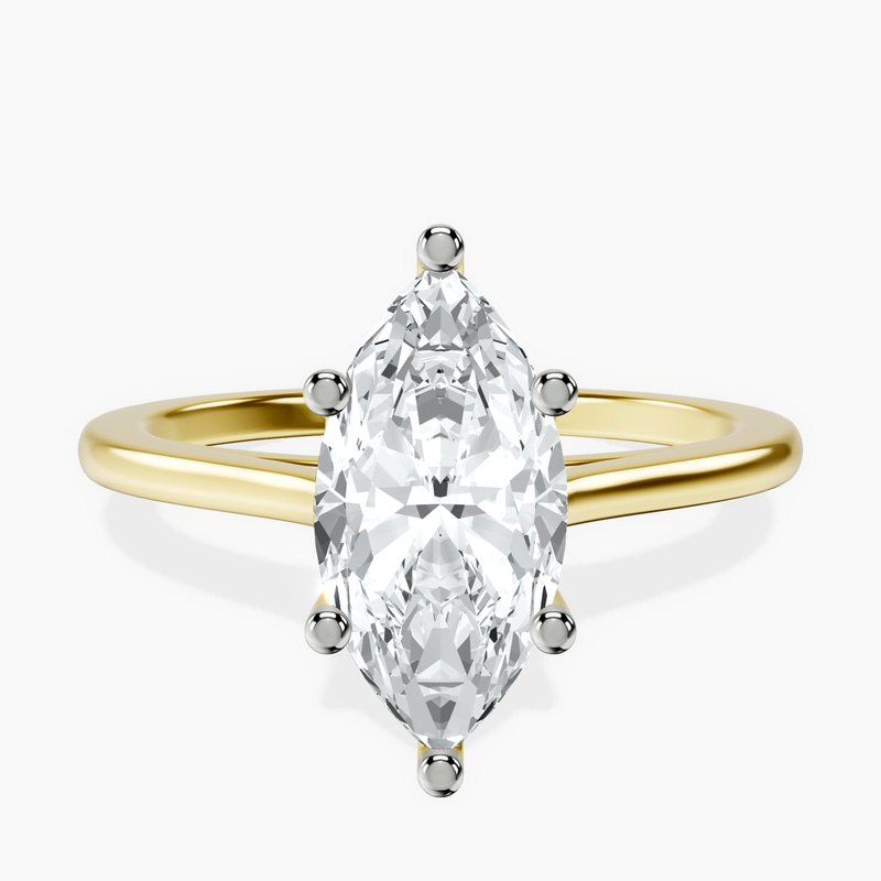 Teagan Solitaire 1.5mm Lab Diamond Ring front view