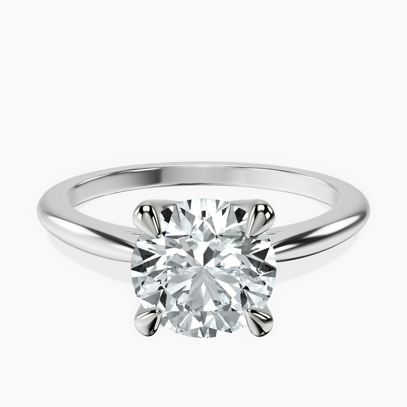 Azalea Classic Solitaire 1.5mm Lab Diamond Ring front view
