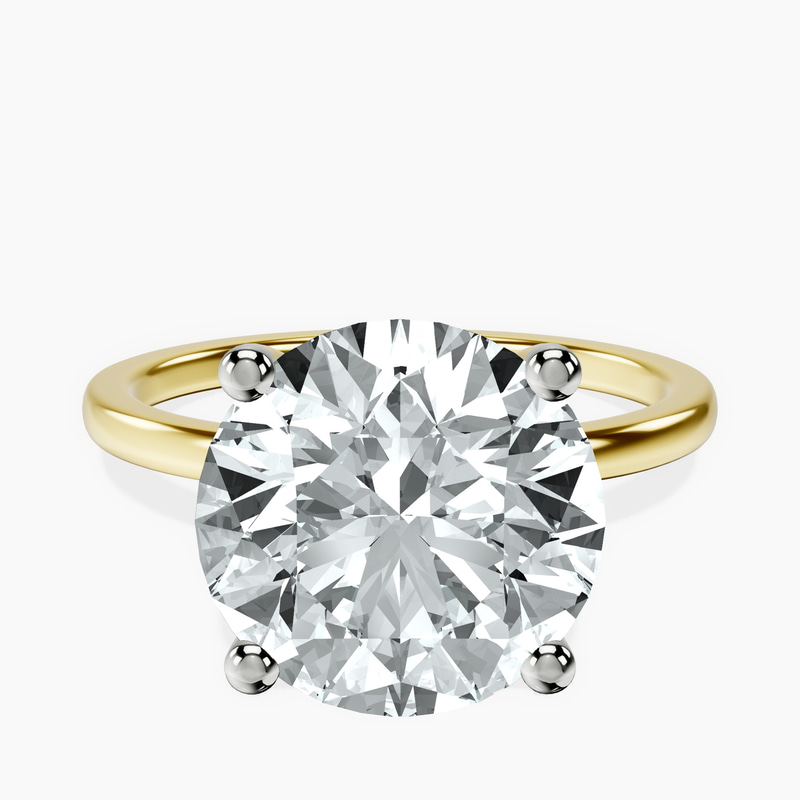 14kt Yellow Gold Four Prong Solitaire 1.5mm Lab Diamond Ring front image