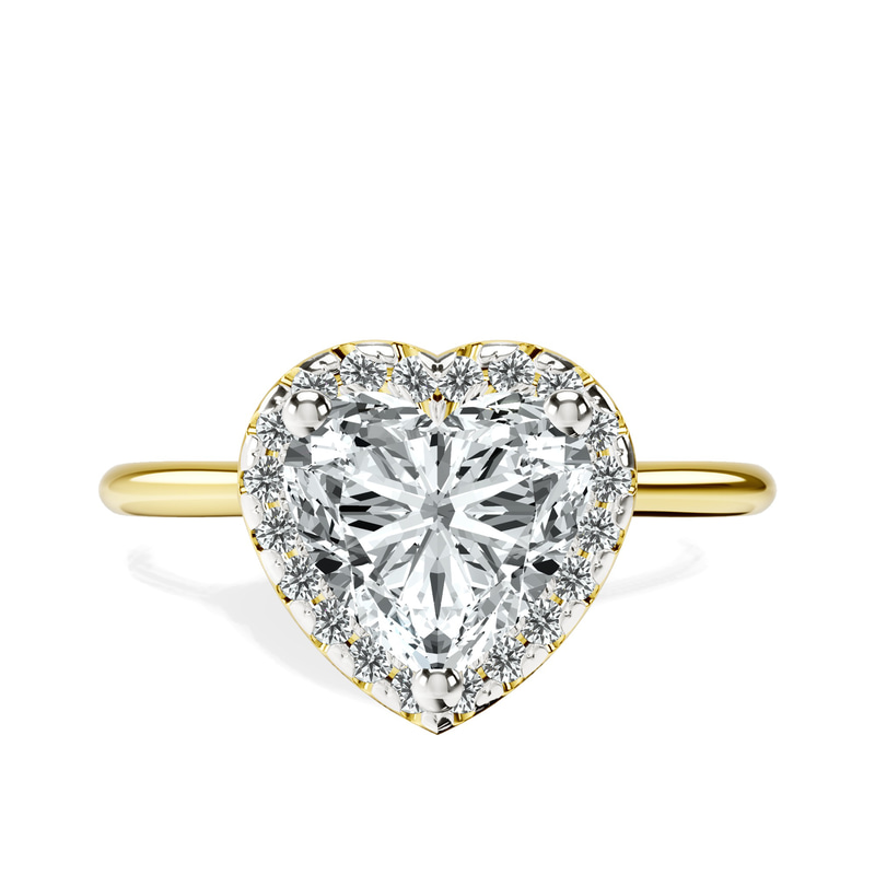 Harriet Halo 1.5mm Lab Diamond Ring front view