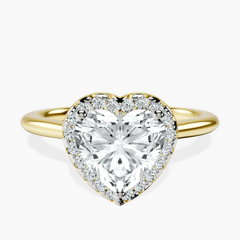 Harriet Halo 1.5mm Lab Diamond Ring front view