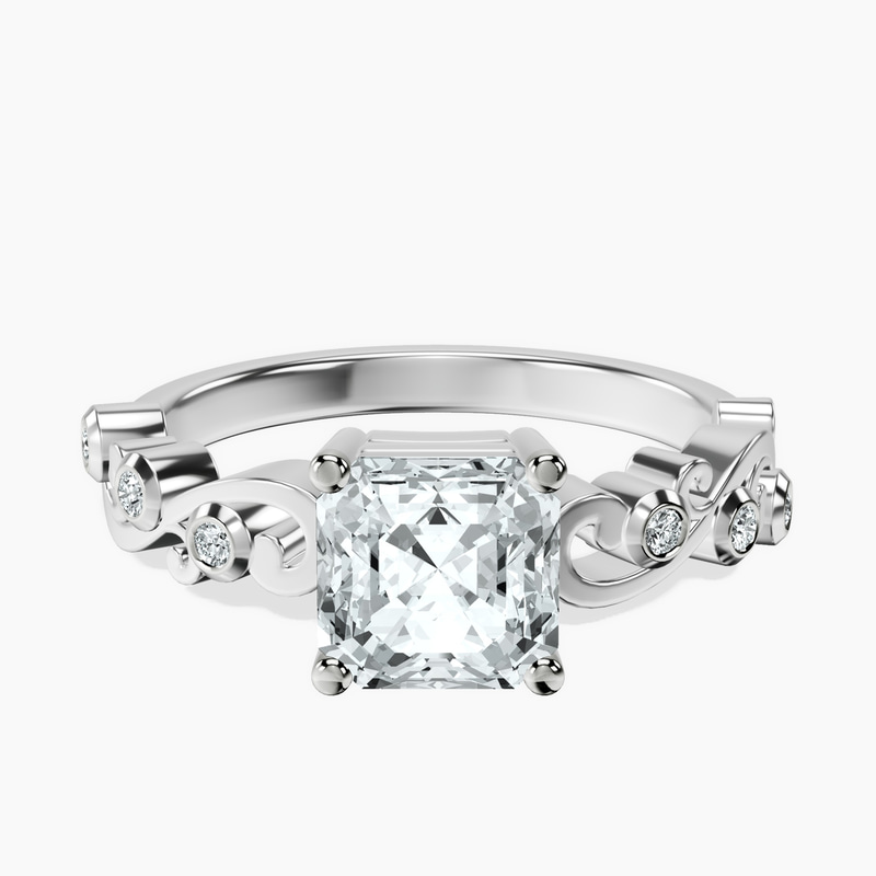 18ct White Gold Catrina Cutwork Lab Diamond Ring front image