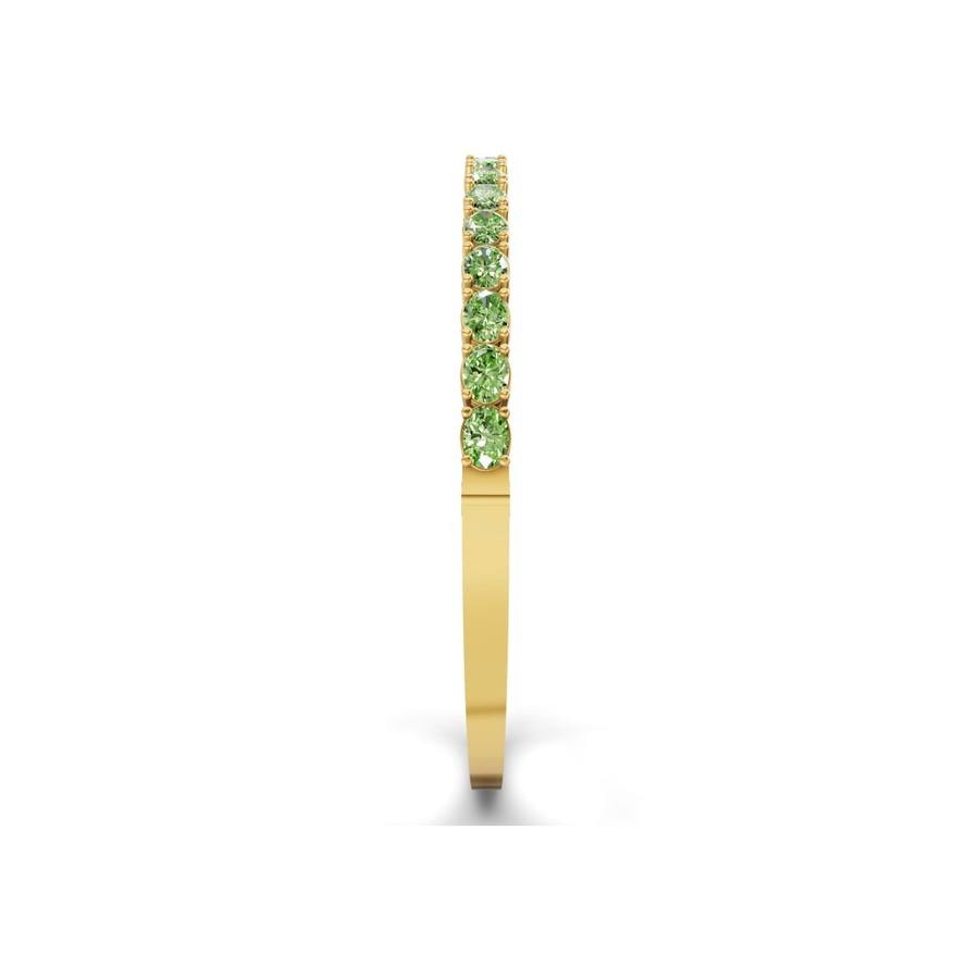 14kt Yellow Gold Oval Serenity Lab Diamond Openable Bangle Bracelet (1 Ct. Tw.) left