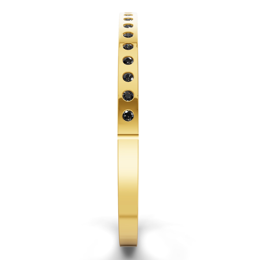 14kt Yellow Gold Round Glow Classic Lab Diamond Openable Bangle Bracelet (3 Ct. Tw.) left