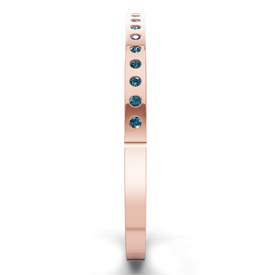 14kt Rose Gold Round Glow Classic Lab Diamond Openable Bangle Bracelet (1 Ct. Tw.) left