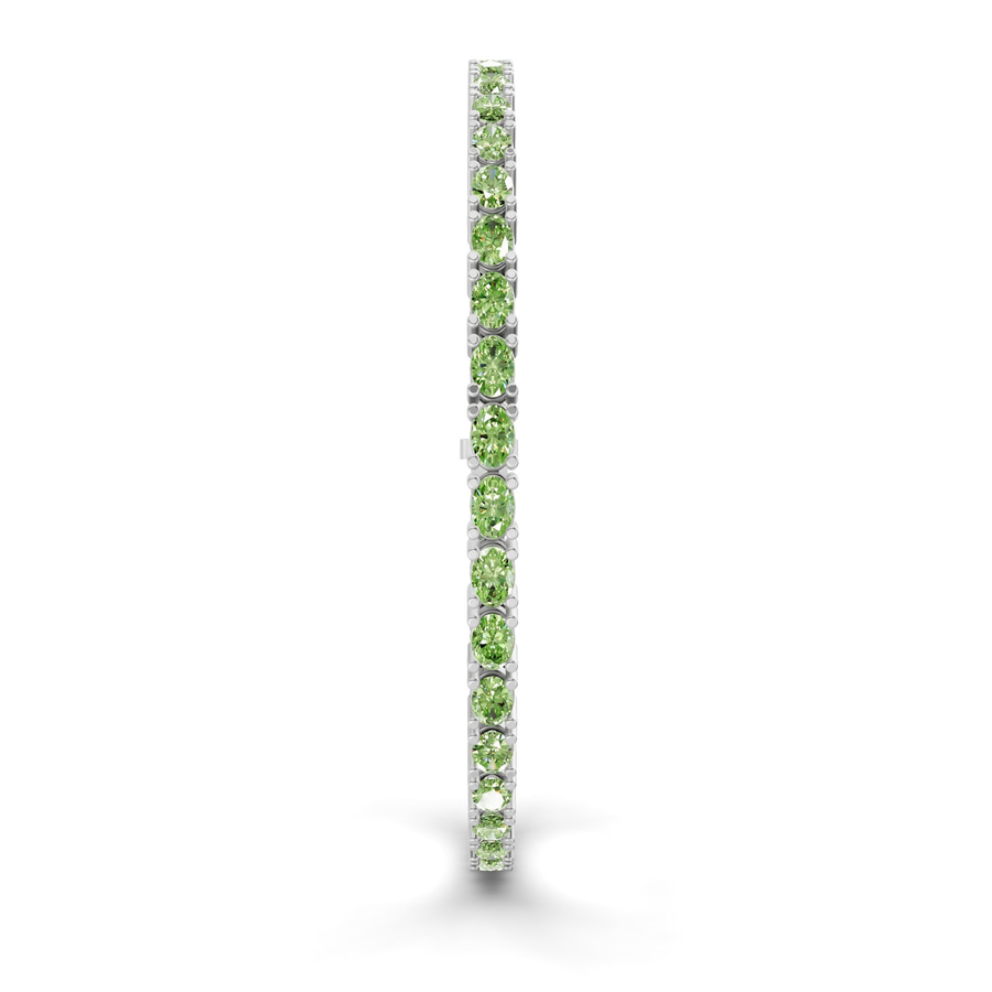 Platinum Aldea Oval Lab Diamond Tennis Bracelet (15 Ct. Tw.) standing product image one
