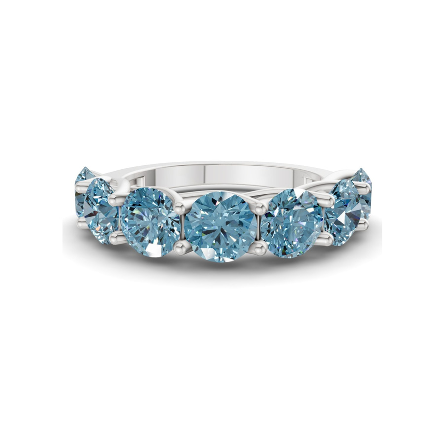 10kt White Gold Valentina Round Lab Diamond Anniversary Band (1/2 Ct. Tw.) front image