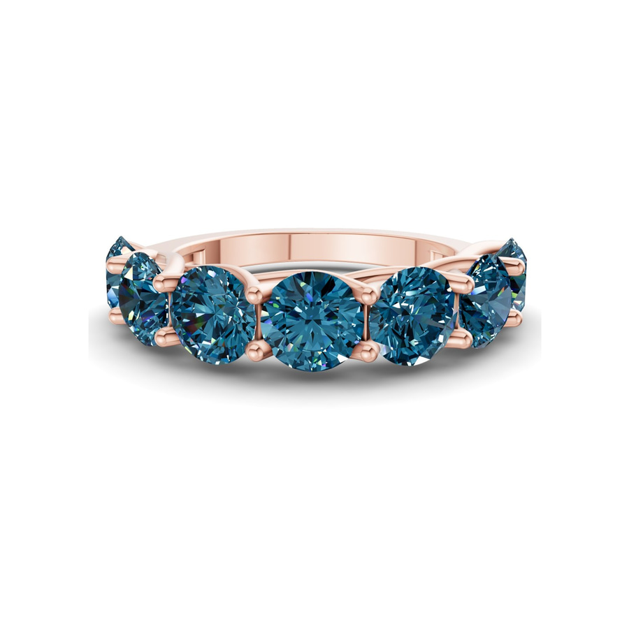 14kt Rose Gold Valentina Round Lab Diamond Anniversary Band (1/2 Ct. Tw.) front image