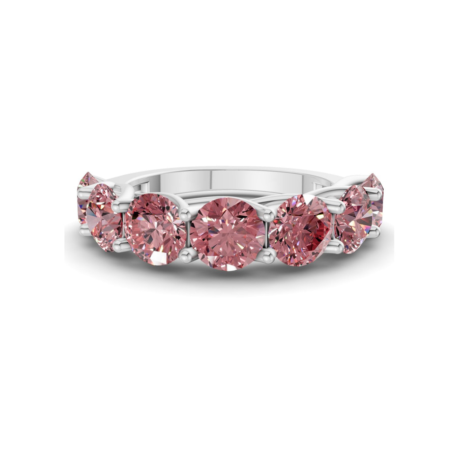 10kt White Gold Valentina Round Lab Diamond Anniversary Band (1/2 Ct. Tw.) front image