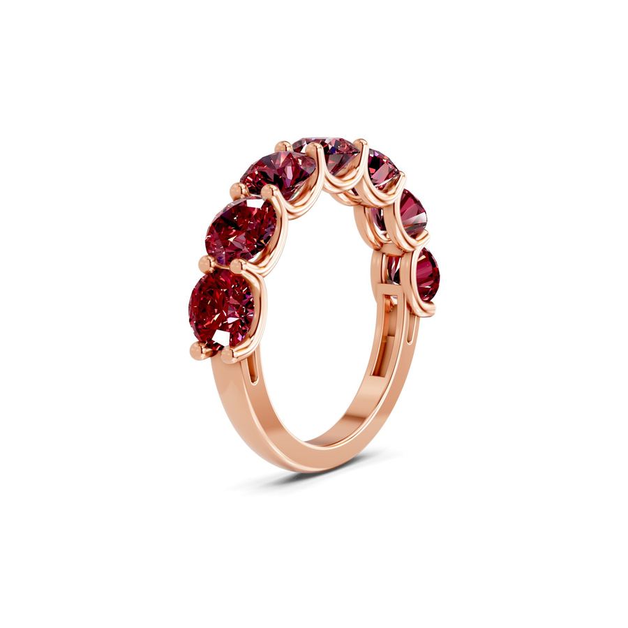 10kt Rose Gold Raquel Round Lab Diamond Anniversary Band (1 Ct. Tw.) left