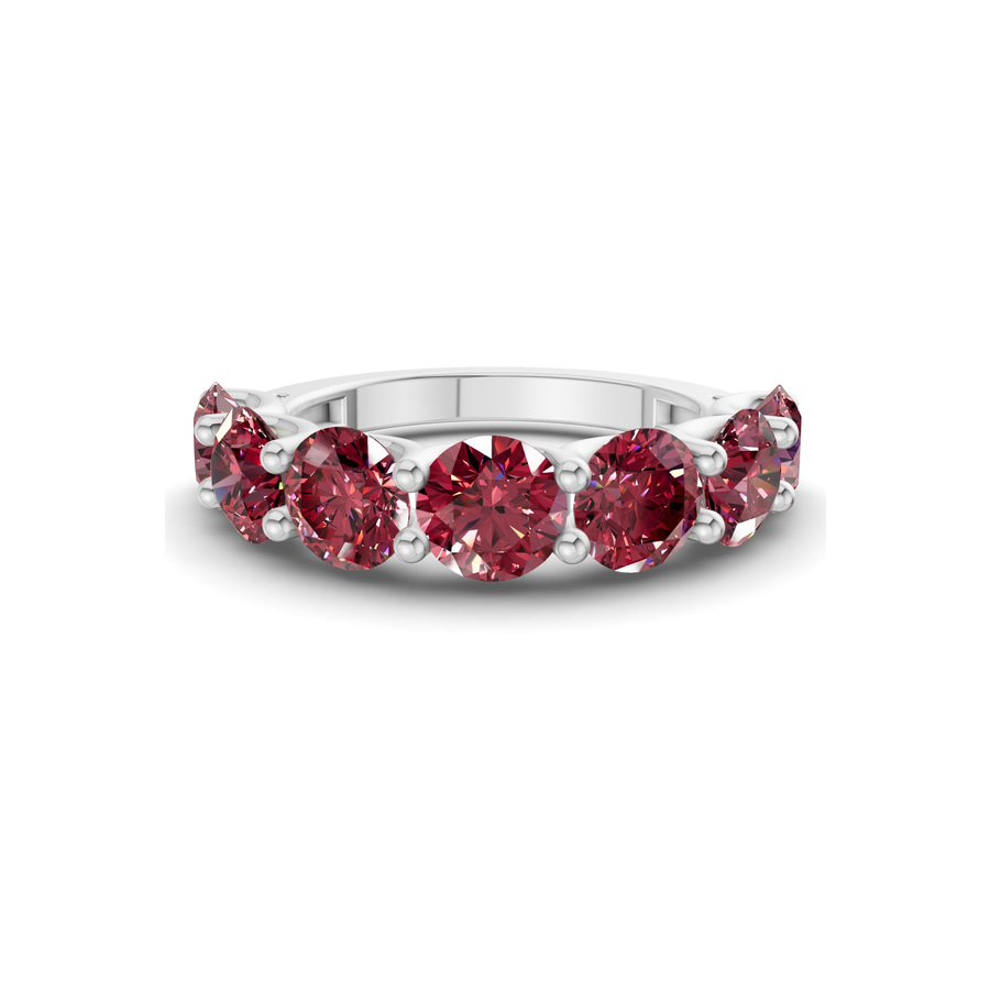 10kt White Gold Raquel Round Lab Diamond Anniversary Band (1 Ct. Tw.) front image